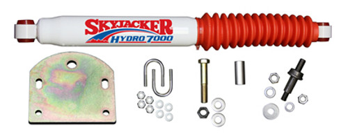 Steering Stabilizer Kit - Single - Hardware Included - Steel - White Paint - Ford Fullsize SUV / Truck 1999-2005 - Kit Steering Stabilizer Kit - Single - Hardware Included - Steel - White Paint - Ford Fullsize SUV / Truck 1999-2005 - Kit