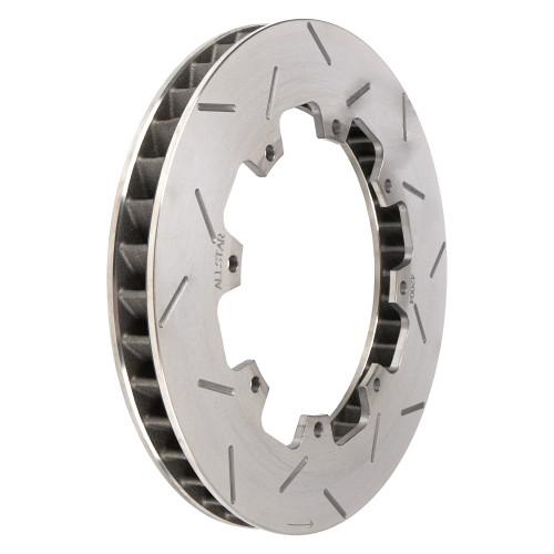 Brake Rotor - Driver Side - 40 Vane - Directional / Slotted - 11.750 in OD - 1.250 in Thick - 8 x 7.000 in Bolt Pattern - Iron - Natural - Each Brake Rotor - Driver Side - 40 Vane - Directional / Slotted - 11.750 in OD - 1.250 in Thick - 8 x 7.000 in Bolt Pattern - Iron - Natural - Each