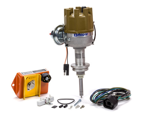 Distributor - Electronic Conversion - Magnetic Pickup - Mechanical / Vacuum - Female Socket Style - Tan - Mopar 426 Hemi / RB-Series - Kit