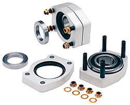 C-Clip Eliminator Kit - Bearings / Gaskets / Hardware Included - Billet Aluminum - Machined - Strange Axles - Ford 8.8 in - Kit