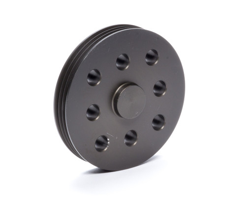 Water Pump Pulley - Serpentine - 3-Rib - 3.000 in Diameter - 3/4 in Shaft - Aluminum - Gray Anodized - Universal - Each