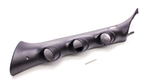 Gauge Pod - Three 2-1/16 in Diameter Gauges - Full Pillar - Plastic - Black - Speaker - GM Fullsize Truck 2007-12 - Each