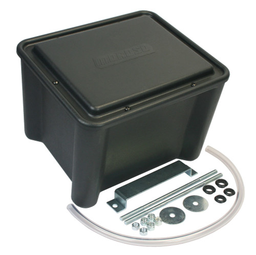 Battery Box - Sealed - 13.125 in Length x 11.125 in Wide x 11.125 in Height - Hardware Included - Top or Side Post - Plastic - Black - Kit