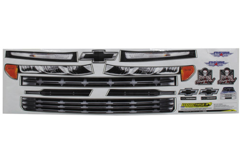 Graphics - Nose - Laminated Protective Coating - Chevy Silverado - Short Track Truck - Kit Graphics - Nose - Laminated Protective Coating - Chevy Silverado - Short Track Truck - Kit