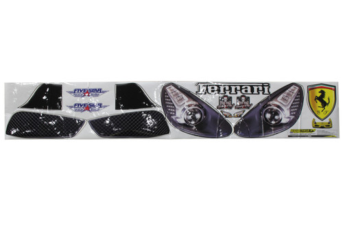 Graphics - Nose - MD3 - Laminated Protective Coating - Ferrari - Dirt Late Model - Kit