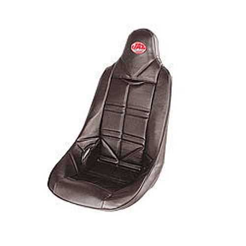 Seat Cover - Hi-Back - Snap-On - Vinyl - Black - JAZ Mini Pro Stock Poly Seats - Each