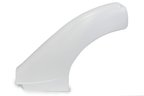 Fender - Dominator - Driver Side - Top - Plastic - White - Dirt Late Model - Each