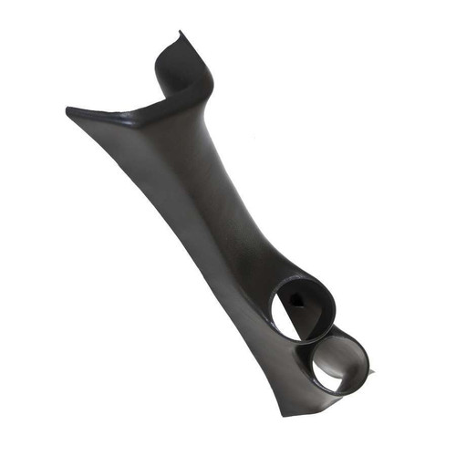 Gauge Pod - Two 2-1/16 in Diameter Gauges - Full Pillar - Plastic - Black - Super Duty - Ford Fullsize Truck 2008-10 - Each