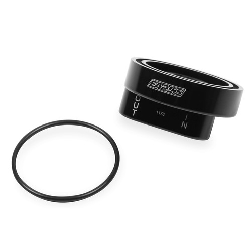 Oil Filter Adapter - Bypass - 3/4-16 Center Thread - 1/2 in NPT Female Inlet - 1/2 in NPT Female Outlet - 2-3/4 in O-Ring - Aluminum - Black Anodized - Each Oil Filter Adapter - Bypass - 3/4-16 Center Thread - 1/2 in NPT Female Inlet - 1/2 in NPT Female Outlet - 2-3/4 in O-Ring - Aluminum - Black Anodized - Each