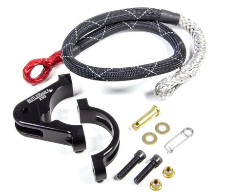 Axle Tether - Single - Clamp / Hardware Included - Aluminum - Black Anodized - 2-1/2 in Axle Tube - Kit Axle Tether - Single - Clamp / Hardware Included - Aluminum - Black Anodized - 2-1/2 in Axle Tube - Kit