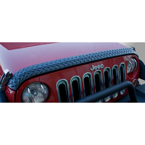 Body Guard - Body Armor - Hood - Stick-On - Plastic - Black - Jeep Wrangler JK 2007-18 - Each