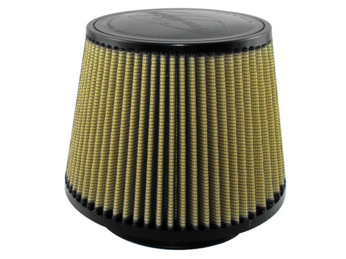 Air Filter Element - Magnum FLOW Pro GUARD7 - Clamp-On - Conical - 9 in Base Diameter - 7 in Top Diameter - 7 in Tall - 6 in Flange - Reusable Cotton - Yellow - Universal - Each