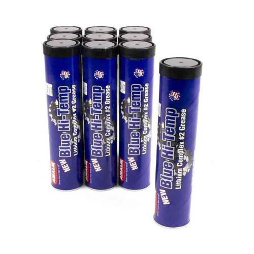 Grease - High Temp - Lithium - Blue - Conventional - 14 oz Cartridge - Set of 10
