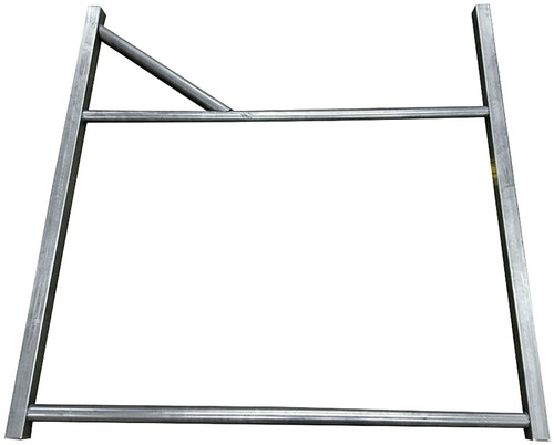 Roll Cage Installation Kit - Weld-On - Outside Rails 60 in long - Support tubes included - Steel - Natural - Kit
