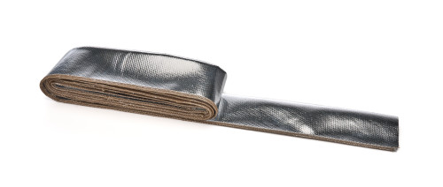 Hose and Wire Sleeve - Thermo-Sleeve - 1-1/2 in ID - 12 ft - Aluminized Fiberglass - Silver - Each Hose and Wire Sleeve - Thermo-Sleeve - 1-1/2 in ID - 12 ft - Aluminized Fiberglass - Silver - Each