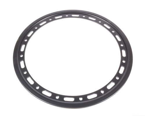 Beadlock Ring - Slotted - Aluminum - Black Anodized - 15 in Wheels - Each