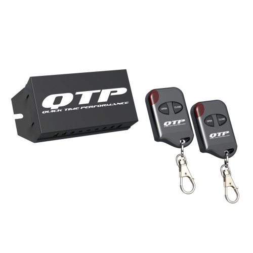 Exhaust Cut-Out Remote Kit - Wireless - Receiver / Two Key Fobs - Variable Opening - Quicktime Performance Electric Exhaust Cut-Out - Black - Kit