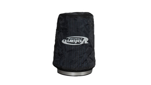 Air Filter Wrap - Conical - Pre Filter - 6.5 in Diameter Base - 4.75 in Diameter Top - 8 in Tall - Water Repellent - Polyester - Volant Logo - Black - Universal - Each