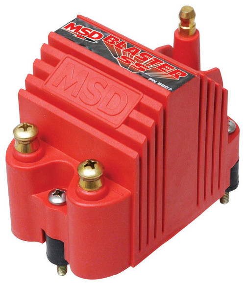 Ignition Coil - Blaster SS - E-Core - 0.355 ohm - Male HEI - 40000V - 90 Degree Boot / Terminal Included - Red - Each Ignition Coil - Blaster SS - E-Core - 0.355 ohm - Male HEI - 40000V - 90 Degree Boot / Terminal Included - Red - Each