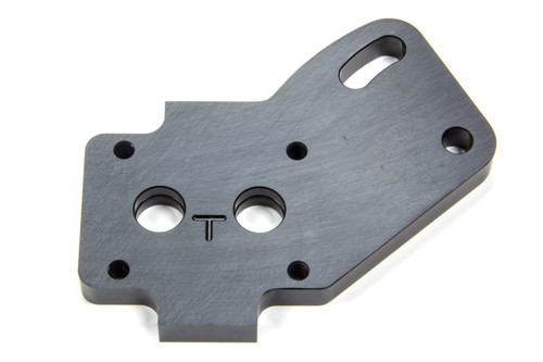 Oil Pump Bracket - External - Dry Sump - Aluminum - Black Anodized - Small Block Chevy - Each