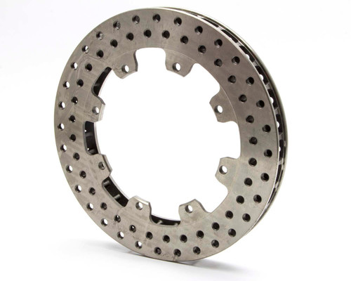 Brake Rotor - Straight Vane - Drilled - 11.750 in OD - 1.250 in Thick - 8 x 7.000 in Bolt Pattern - Steel - Natural - Each Brake Rotor - Straight Vane - Drilled - 11.750 in OD - 1.250 in Thick - 8 x 7.000 in Bolt Pattern - Steel - Natural - Each