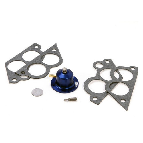 Fuel Pressure Regulator - 35 to 65 psi - Rail Mount - Adjustable - Aluminum - Blue Anodized - GM TPI V8 - 1985-92 - Each