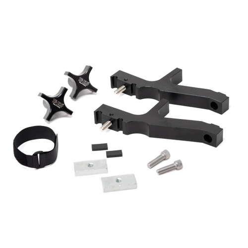 Floor Jack Mount - Bed Rail Mount - 2-Piece - Stainless Hardware - Aluminum - Black Anodized - Hi-Lift Jacks - Jeep Gladiator JT 2020-22 - Kit