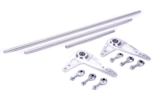 Throttle Linkage - Bell Crank / Hardware / Linkage / Rod Ends - Aluminum - Natural - Eagle Chassis - Sprint Car - Kit