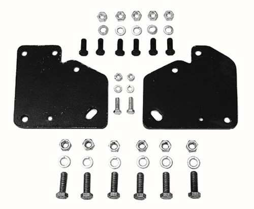 Motor Mount - Solid Frame Mount Plates - Bolt-On - Steel - 2WD - GM Compact Truck to TH350 - Chevy V8 - Pair Motor Mount - Solid Frame Mount Plates - Bolt-On - Steel - 2WD - GM Compact Truck to TH350 - Chevy V8 - Pair
