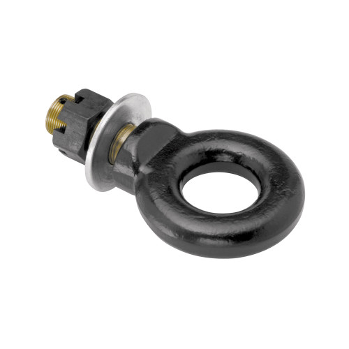 Lunette Ring - 2-1/2 in Diameter - 1-1/2 in Shank - 15000 lb Capacity - Hardware Included - Steel - Black Powder Coat - Each