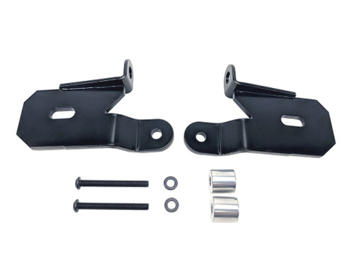 Light Bracket Kit - A-Pillar Mount - Steel - Black Powder Coat - Jeep Wrangler JL 2018-19 - Kit