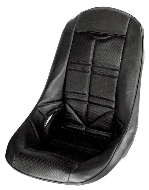 Seat Cover - Low-Back - Snap-On - Vinyl - Black - JAZ Pro Stock Poly Seats - Each
