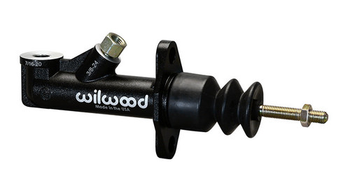 Master Cylinder - GS Compact - 0.625 in Bore - 1.25 in Stroke - Remote Reservoir - Aluminum - Black Paint - Kit
