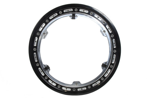 Beadlock Ring - Quick Turn / Bolt-On - 6 Tab - Aluminum - Black Anodized - Keizer 15 in Wheels - Each