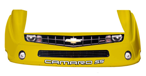 Nose - MD3 - Combo - Old Style - Fenders / Nose / Graphics - Plastic - Yellow - Camaro 2010 - Dirt Late Model - Kit