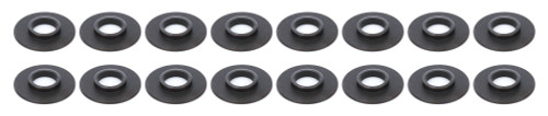 Valve Spring Locator - Inside - 0.062 in Thick - 1.570 in OD - 0.635 in ID - 0.835 in Spring ID - Steel - Black Oxide - Set of 16