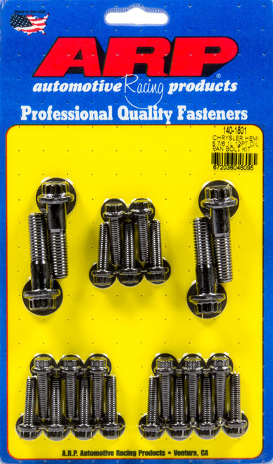 Oil Pan Bolt Kit - 12 Point Head - Chromoly - Black Oxide - Mopar Gen III Hemi - Kit