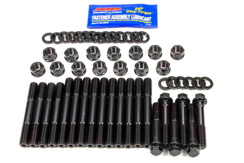 Main Stud Kit - Hex Nuts - 4-Bolt Mains - Chromoly - Black Oxide - Dart Big M - Splayed Cap Bolts - Big Block Chevy - Kit