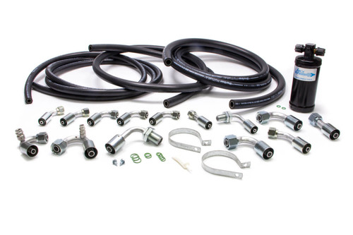 Air Conditioning Hose Kit - Extended Length - Beadlock Fittings - Fittings / Hose / Drier - Kit