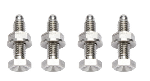 Wheel Stud - 5/16-18 in Thread - 1.500 in Long - Nuts Included - Titanium - Natural - Set of 4