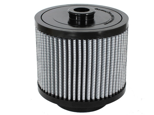 Air Filter Element - Magnum FLOW Pro DRY S - Round - 5.4 in Tall - Synthetic - White - Audi A6 2005-11 - Each