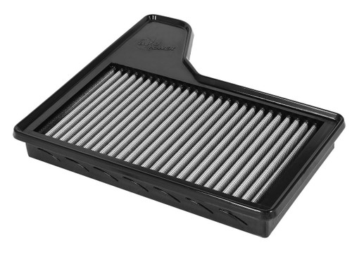 Air Filter Element - Magnum FLOW Pro DRY S - Panel - Synthetic - White - Ford Mustang 2015-20 - Each