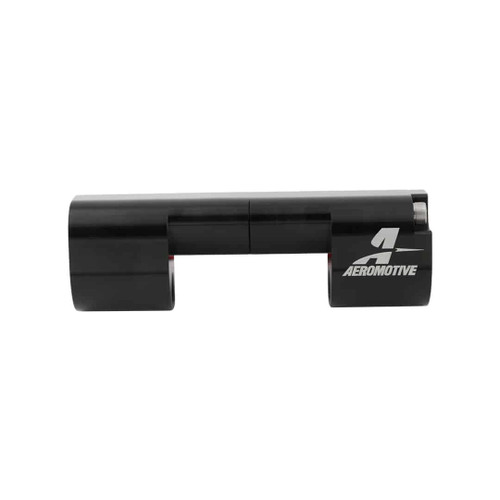 Adapter Fitting - FlexFuel Sensor Adapter - Two 10 AN Female Outlets - Aluminum - Black Anodized - FlexFuel Sensor Mount - Each