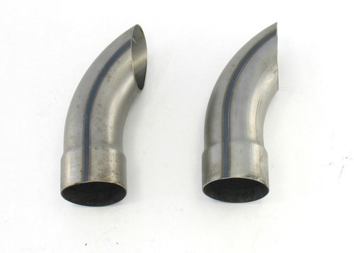 Exhaust Turn Down - 3 in Diameter - 9 in Long - Steel - Pair