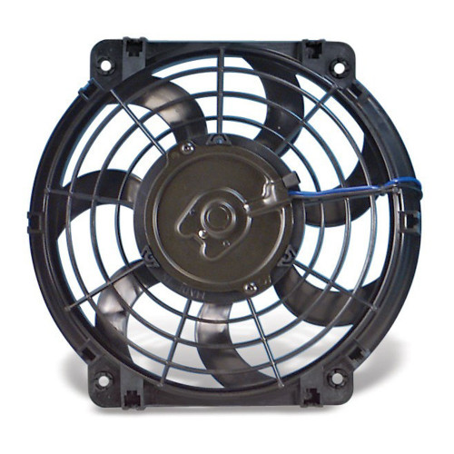 Electric Cooling Fan - S-Blade - 10 in Fan - Push / Pull - 775 CFM - 12V - Curved Blade - 10-7/8 x 11-1/2 in - 2-5/8 in Thick - Plastic - Each