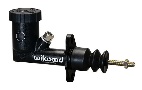 Master Cylinder - GS Compact - 0.700 in Bore - 1.25 in Stroke - Integral Reservoir - Aluminum - Black Paint - Kit Master Cylinder - GS Compact - 0.700 in Bore - 1.25 in Stroke - Integral Reservoir - Aluminum - Black Paint - Kit