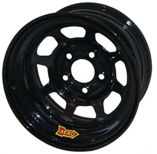 Wheel - 58-Series - 15 x 10 in - 3.000 in Backspace - 5 x 4.75 in Bolt Pattern - Steel - Black Powder Coat - Each
