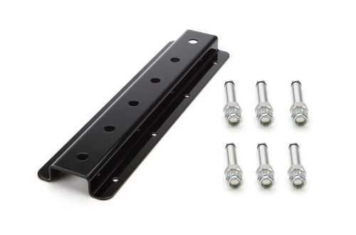 Radius Rod Rack - Wall Mount - 15 in Long - 12 Rod Capacity - Aluminum - Black Powder Coat - Each