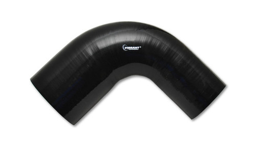 Tubing Elbow - 90 Degree - Reducer - 3 in to 2-3/4 in - Silicone - Black - Each
