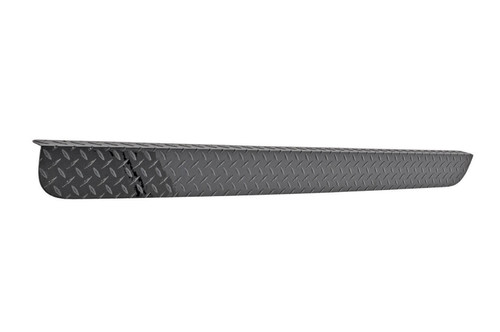 Tailgate Cap - Black-Tread - Aluminum - Diamond Plate - Ford Fullsize Truck 2014-17 - Each
